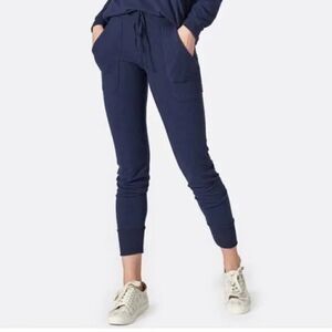 Joie Noa deep sea blue pull on ankle pants, size M